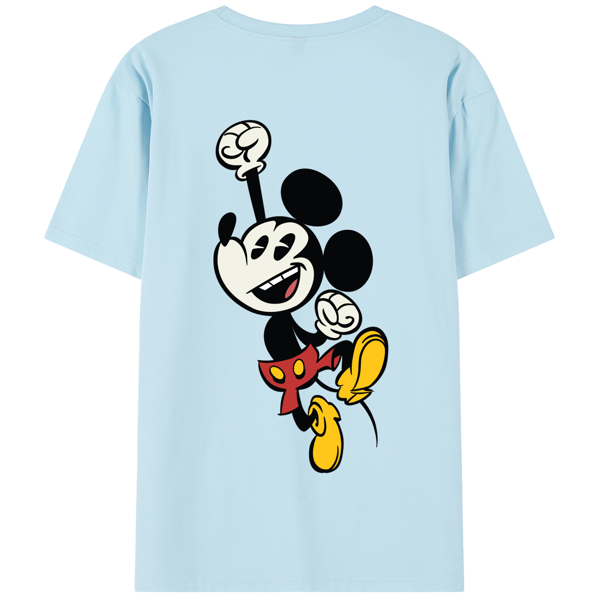 （画像用） ミッキーマウス Mickey Mouse 綿100％半袖Tシャツ（背面プリント）